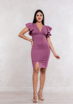 Vestido Yuli Midi Entallado Elegante Mujer