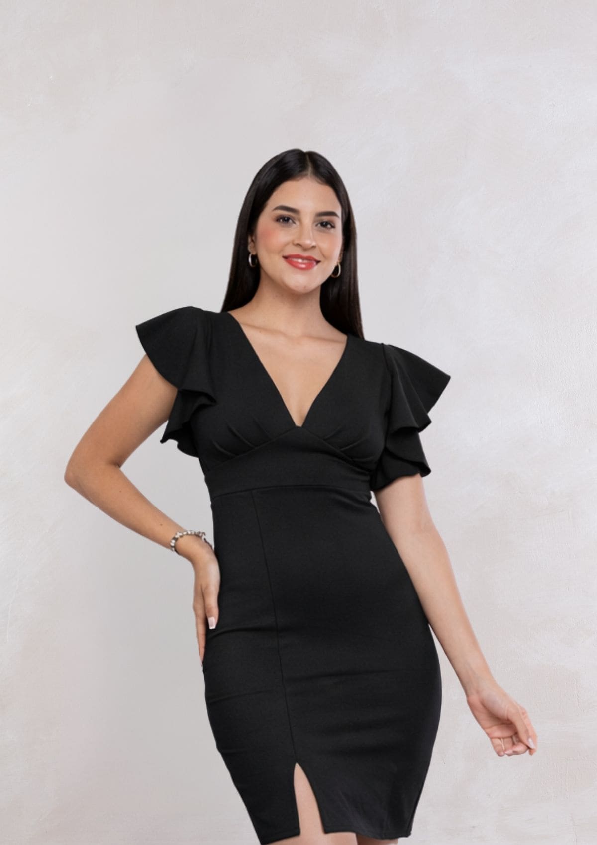 Vestido Yuli Midi Entallado Elegante Mujer