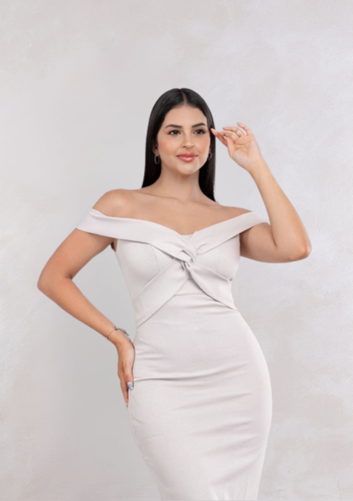 Vestido Luana Midi Entallado Elegante Mujer