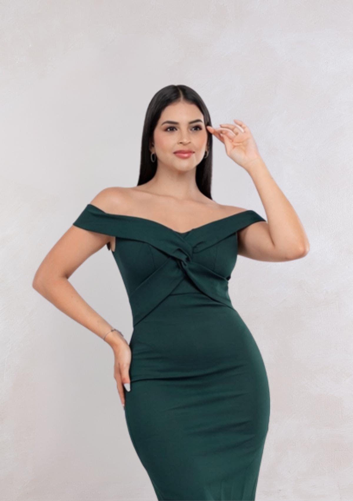 Vestido Luana Midi Entallado Elegante Mujer