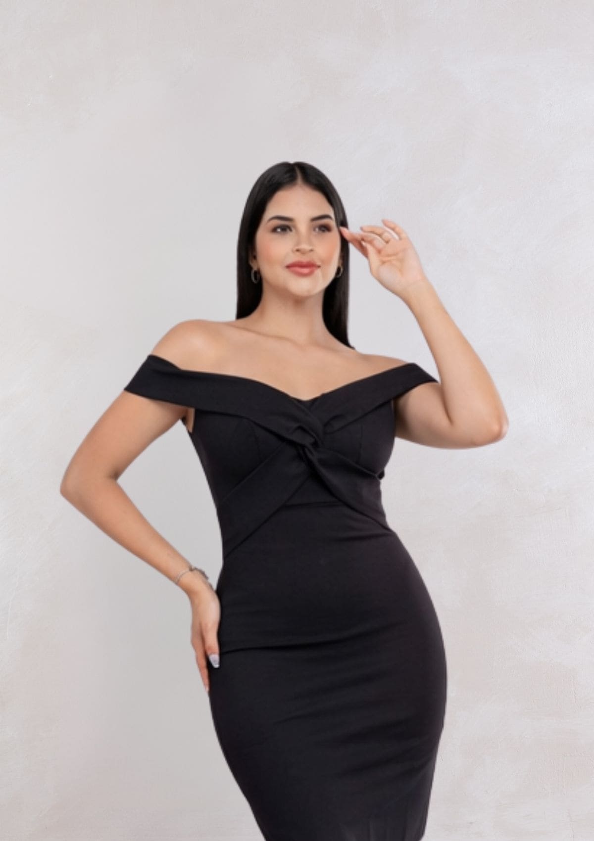 Vestido Luana Midi Entallado Elegante Mujer