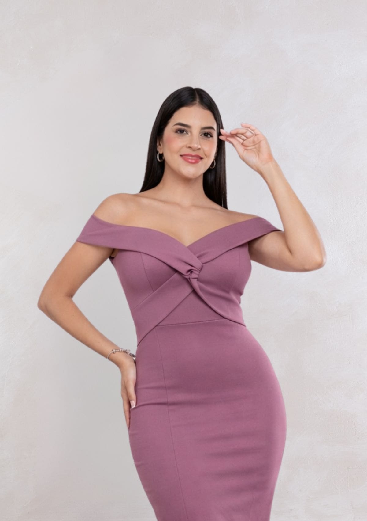 Vestido Luana Midi Entallado Elegante Mujer