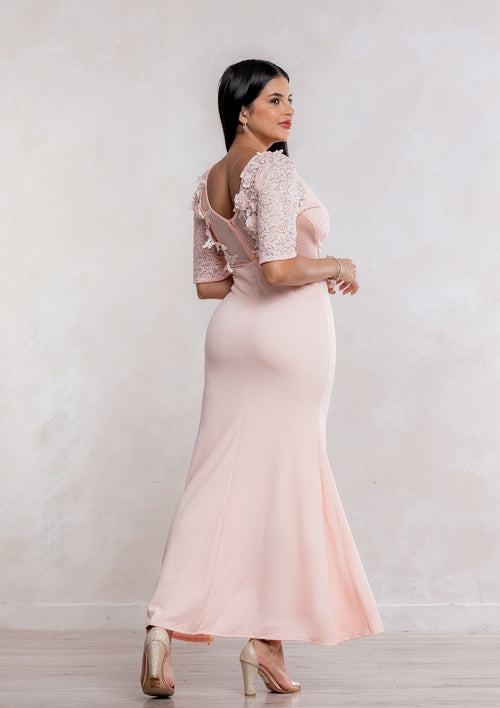 Vestido Anna Maxi Ajustado Elegante De Fiesta Mujer