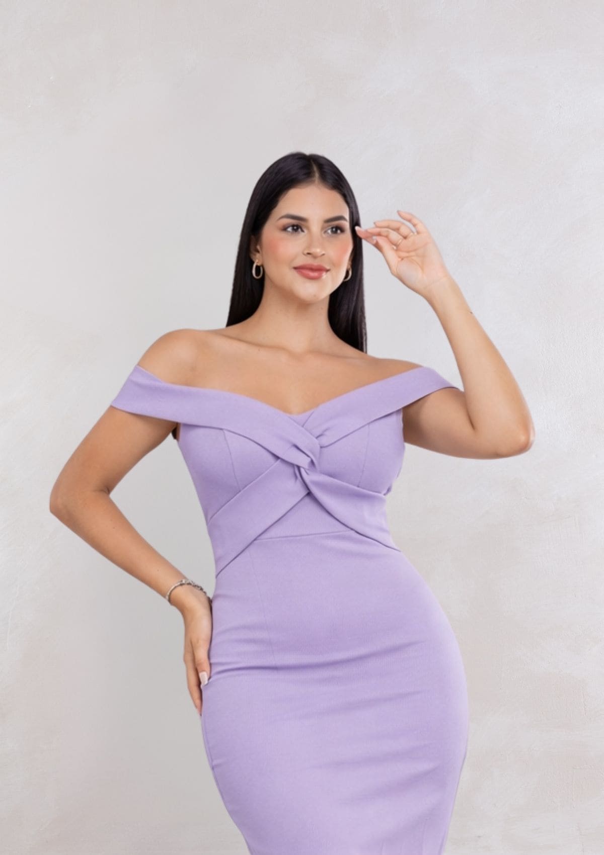 Vestido Luana Midi Entallado Elegante Mujer