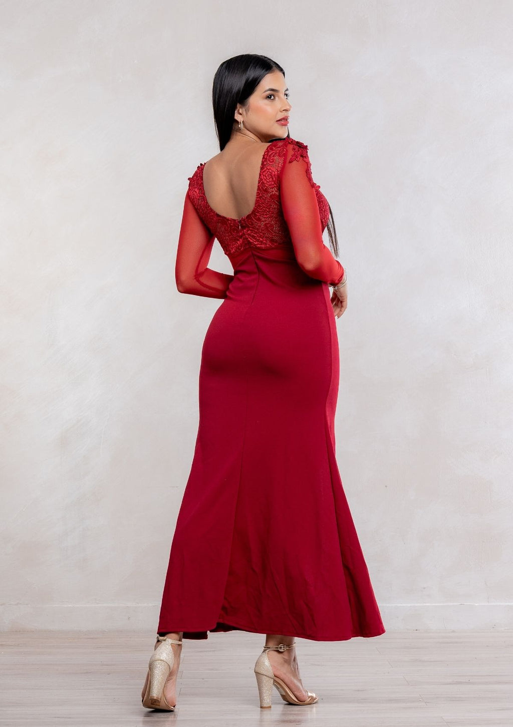 Vestido Katty Maxi Ajustado Elegante De Fiesta Mujer