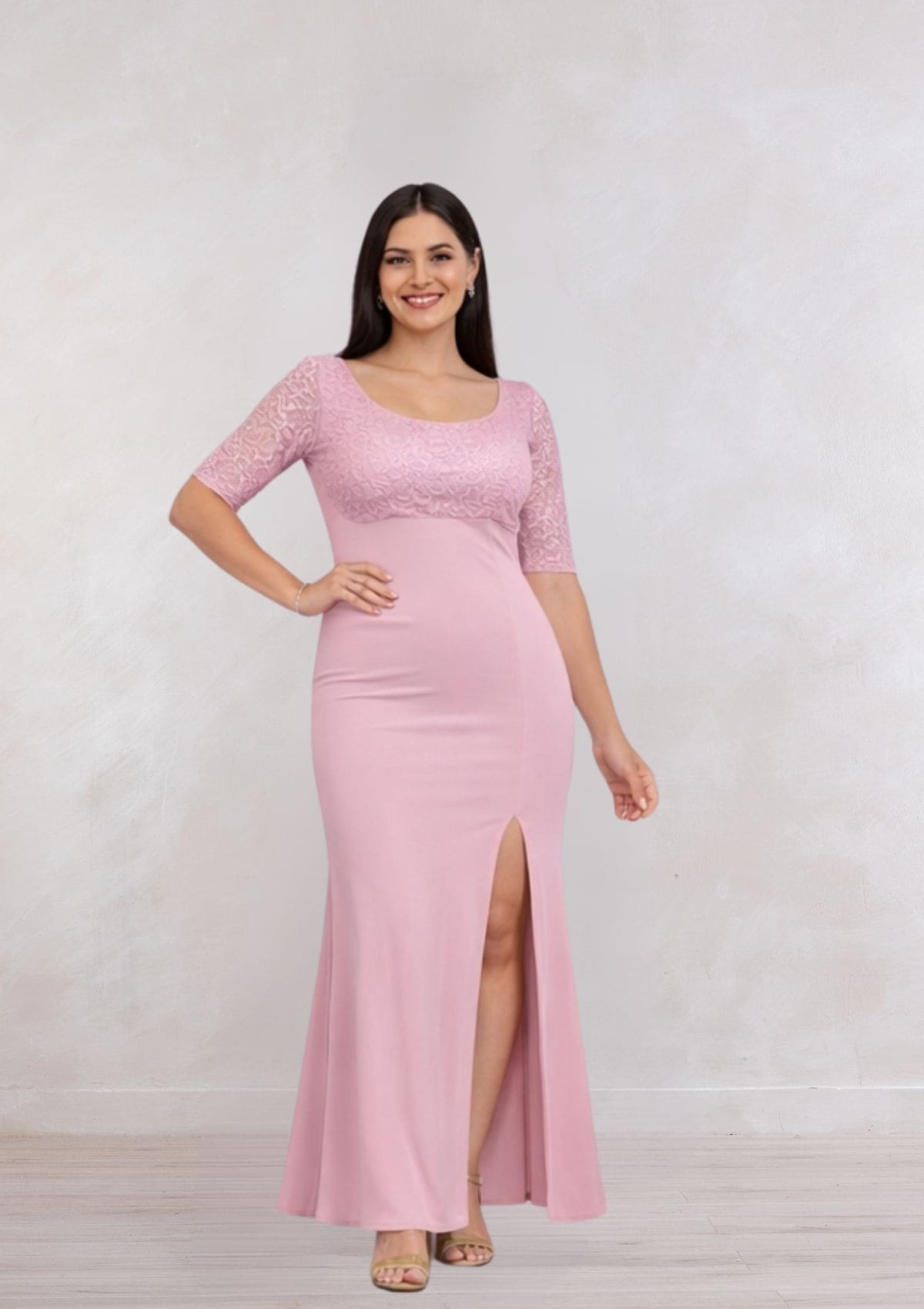 Vestido Anna Maxi Ajustado Elegante de Fiesta Mujer