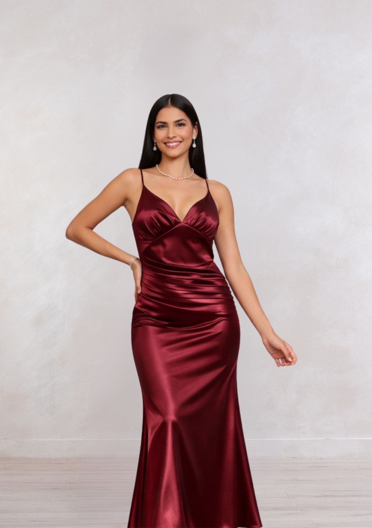 Vestido Lena Maxi Entallado Elegante de Fiesta/Noche Mujer