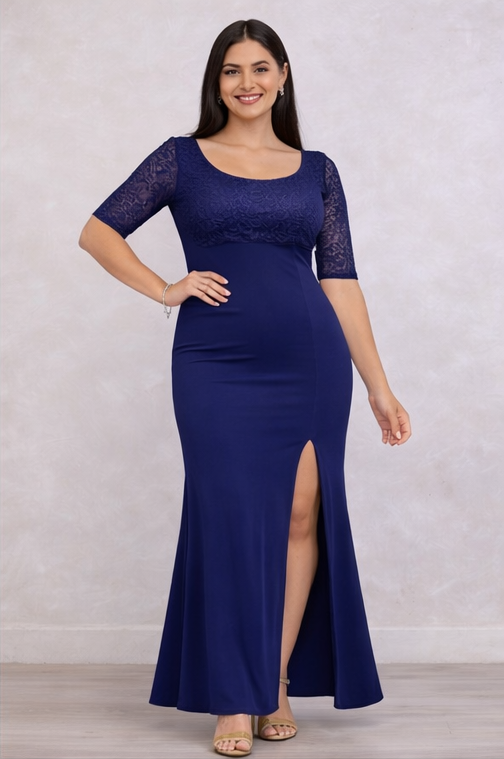 Vestido Anna Maxi Ajustado Elegante De Fiesta Mujer